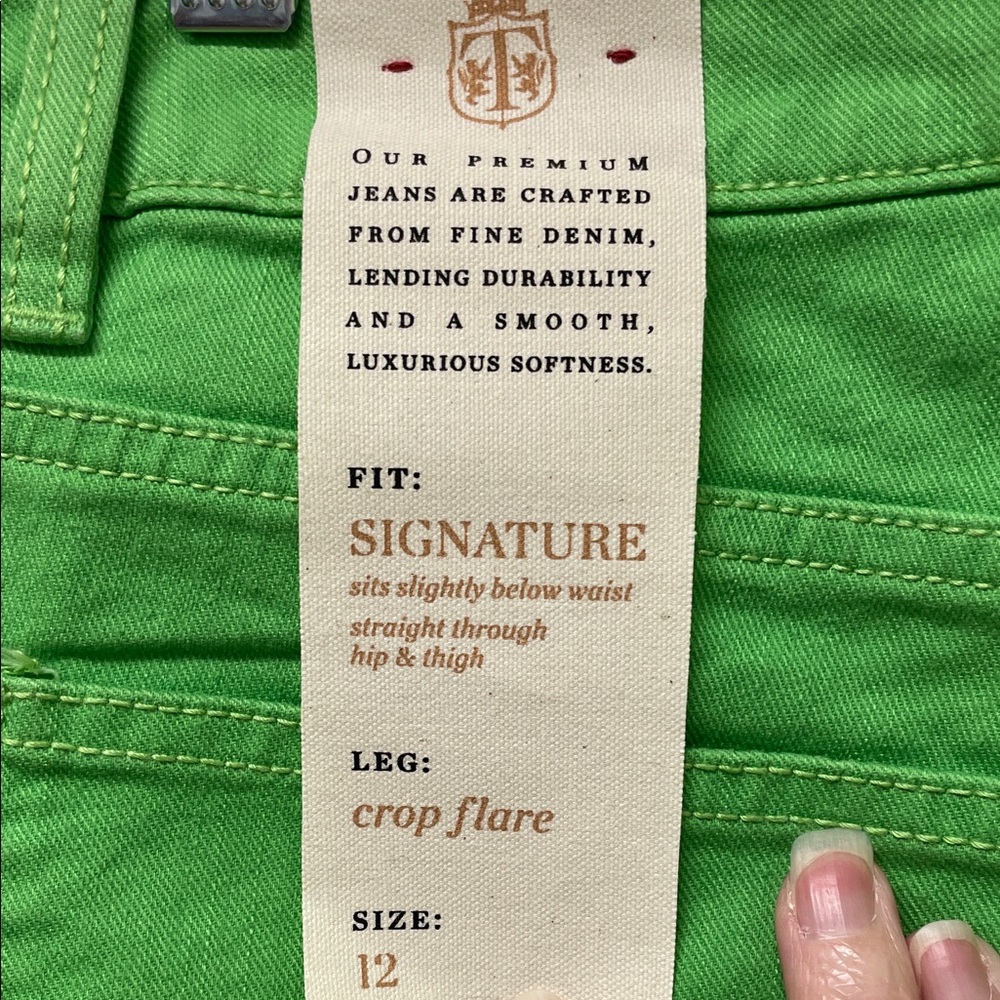 Talbots Straight-Leg Jeans in Bright Green - Picture 3 of 14